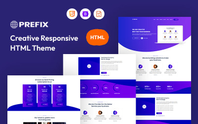 Prefixo – Modelo de site criativo