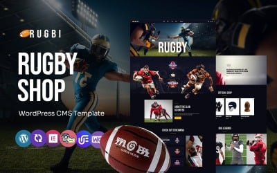 Rugbi - Fotbolls- och sportklubbar Multipurpose WordPress Elementor Theme