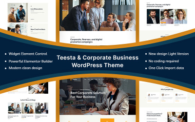 Teesta - Corporate Business WordPress-tema