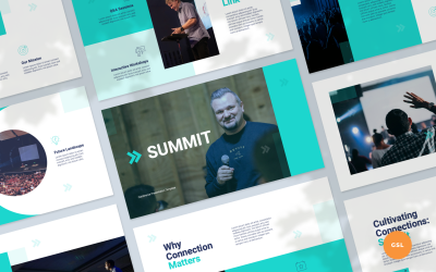 Summit - Modelo de apresentação do Google Slides para conferência