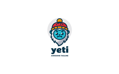 Yeti Mascot Cartoon Logo Design 1