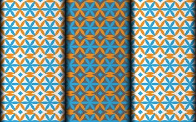 Design del modello personalizzato geometrico senza soluzione di continuità.