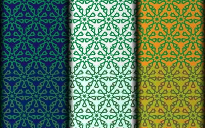 Floral vector eps statistic pattern design template.