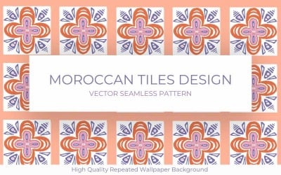 Modèle Sans Couture De Mosaïque Arabesque