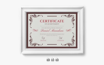 Traditionell certifikatmall 3