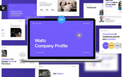 Présentation du profil de l&amp;#39;entreprise violette