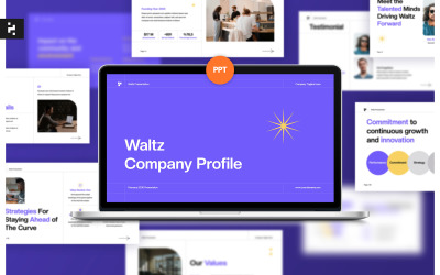 紫色公司简介 PowerPoint