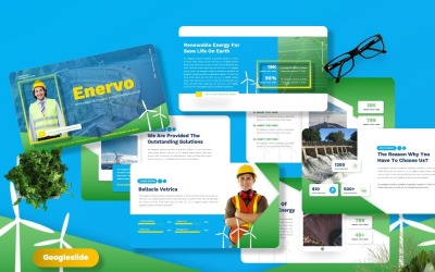 Enervo - Modèle de diapositive Google sur les énergies alternatives