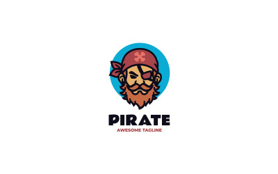 Pirate Mascot Cartoon Logo 2