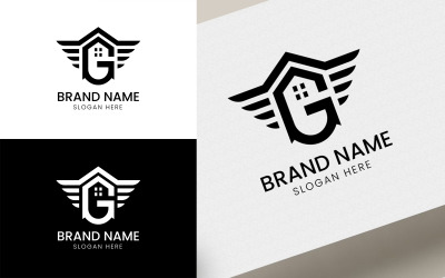 Letter G wing home logo-06-107