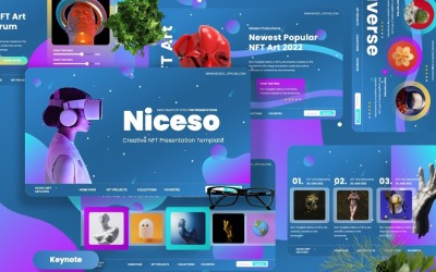 Niceo – Kreatív NFT Keynote sablon