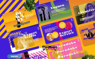 Duwate – Keynote-Vorlage „Kreativer Ton“