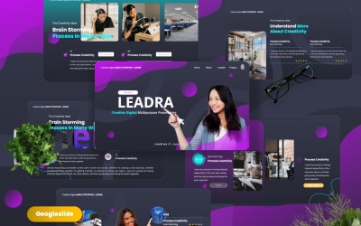 Leadra - Kreativa digitala Googleslide-mallar