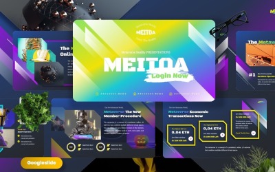 Meitoa - Metaverse Reality Googleslide-mallar
