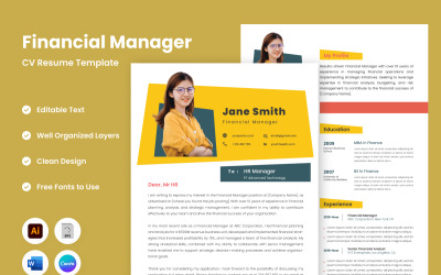 Resume Financial Manager V2, a próxima evolução em modelos de currículo para gerentes financeiros