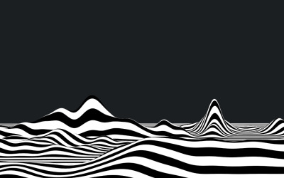 Striped Landscape Background