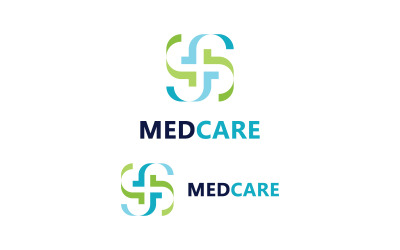 Vector de logotipo de atención médica V8
