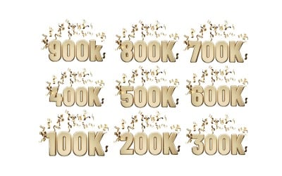 Firande text 3D-rendering vektorillustration