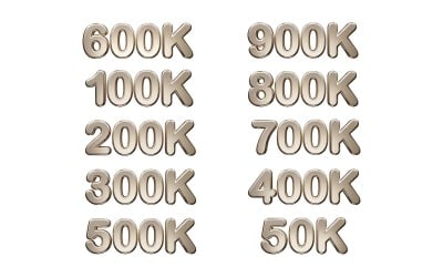 Follower text 3d rendering vector illustration