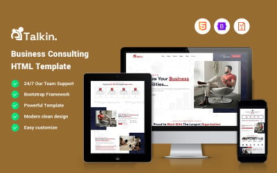 Talkin - Modelo de site de consultoria de negócios