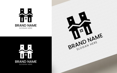 Letter H real estate building logo-06-108