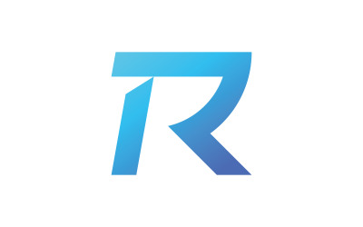 R initial Logo Design Mall Vektor Illustration V1
