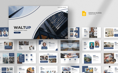 Waltup – Google Slides-Vorlage für Startup-Pitchdecks