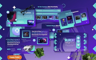 Alacat - Virtuális terek Powerpoint sablonok