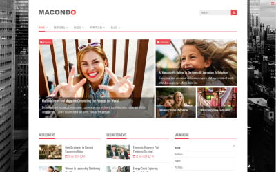 Macondo Joomla News Portal and  Magazine Template