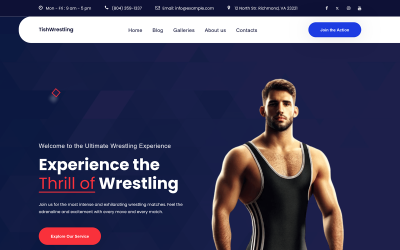 TishWrestling-摔跤 WordPress 主题