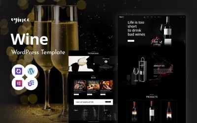 Vninee – Bor- és Pincészetbolt WordPress Elementor téma