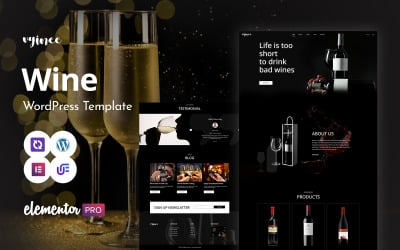 Vninee – Thème WordPress Elementor pour boutique de vins et de vignobles