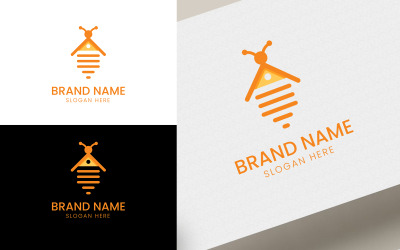 Bee home vector logo-06-120