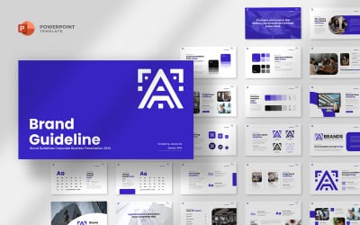 Brand Guidelines Manuell Powerpoint-mall