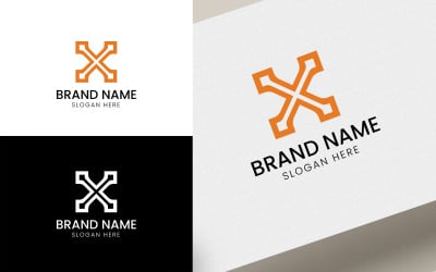 Logotipo do vetor letra X-06-118
