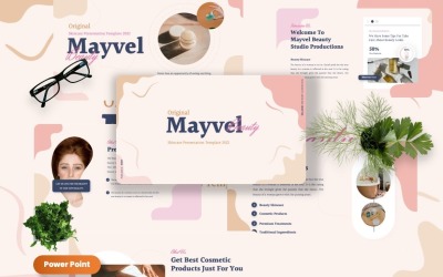 Mayvel – Bőrápoló Powerpoint sablonok