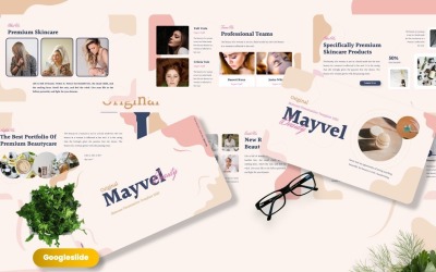Mayvel - Modelli di diapositive Google per la cura della pelle