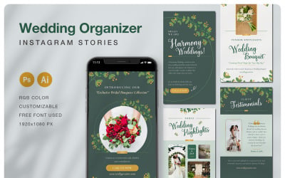 Storia Instagram dell&amp;#39;organizzatore di matrimoni