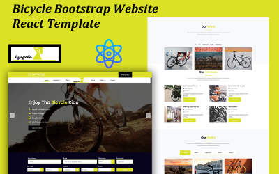 Bicicleta - Modelos de reação do site Bootstrap