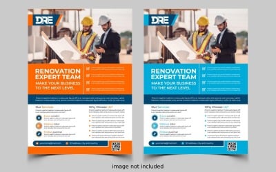 Build Your Construction Flyer Downloadable Vector Template