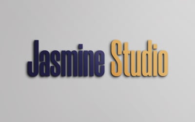 3D Wall Logo Mockup - Simple 3D Mockup