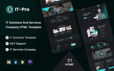 ITpro: plantilla HTML5 para empresas de servicios y soluciones de TI