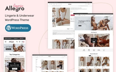 Allegro — Нижнее белье и нижнее белье — Тема WooCommerce