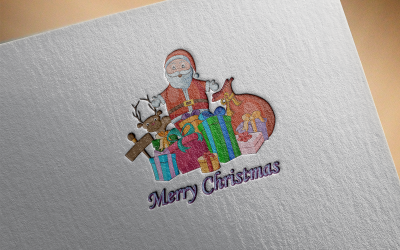 Creatieve kerstman Design-0129-24