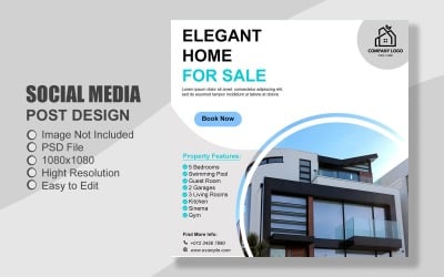 Real Estate Instagram Post Template in PSD - 025