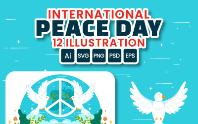 12 International Peace Day Illustration
