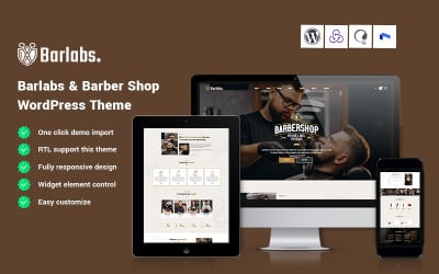 Barlabs – Thème WordPress pour salon de coiffure