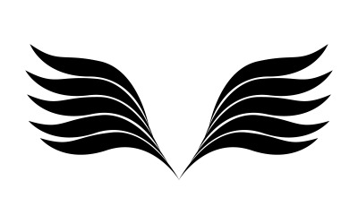 Birds Wings silhouette Vector Art Illustration