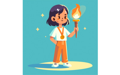 Ilustración de los Juegos Olímpicos dibujados a mano