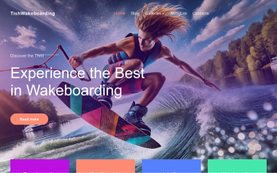 TishWakeboarding - Wakeboarding téma WordPress